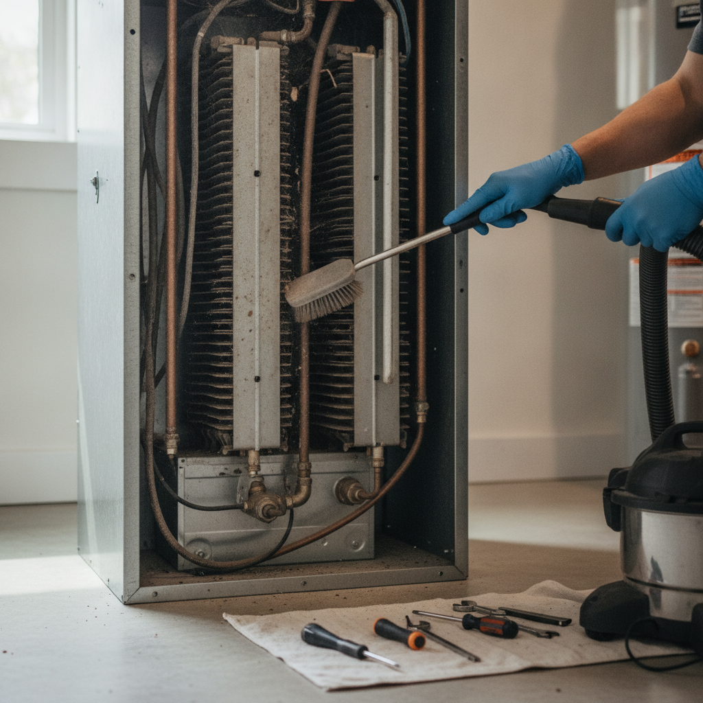 Propane Furnace Cleaning without faces