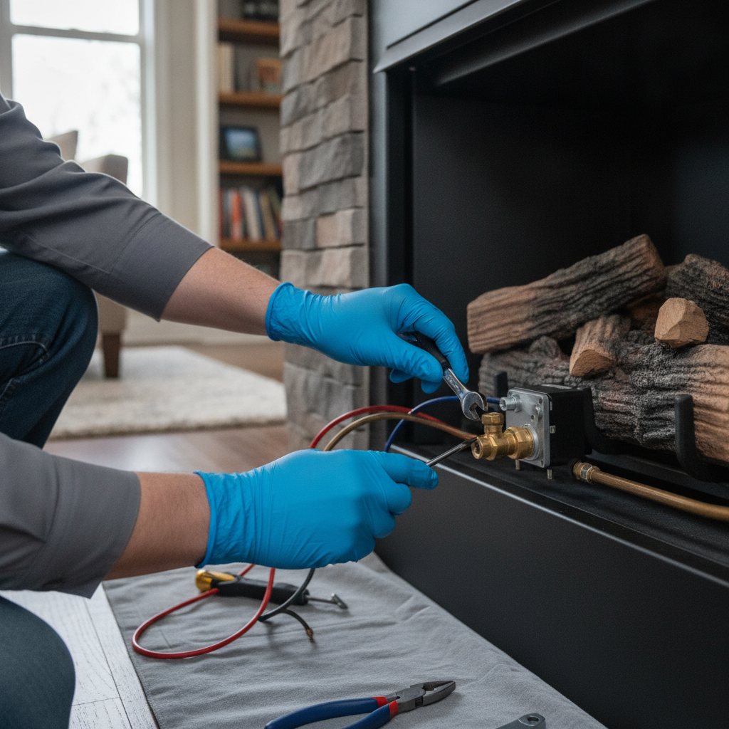 Propane Fireplace Repair don't show faces